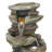 Outdoor Rock Fountain with Lights