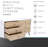 Raveena Max Chest White/Oak-918072673
