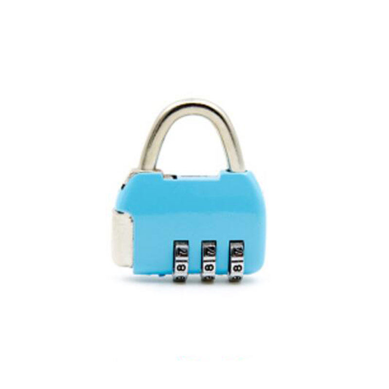 Cadenas à code de sécurité à 3 chiffres Fixturedisplays® 10PK pour valise de bagage de voyage, casier scolaire, casier de sport, casier de sport 15626-BLUE-10PK