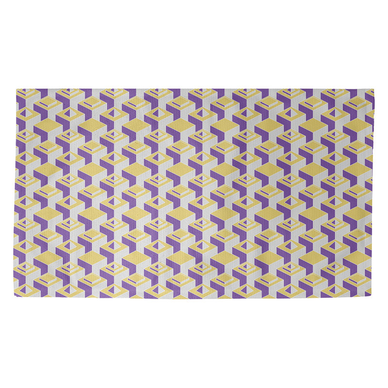 Gratte-ciel beige/Tapis décoratif mauves, Rectangle de 2 pi x 3 pi