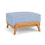 Alpine Outdoor Teak Ottoman-350651370