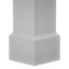Colonne carrée classique en PVC lisse non effilée Craftsman, base standard et base standard-118304930-118304936