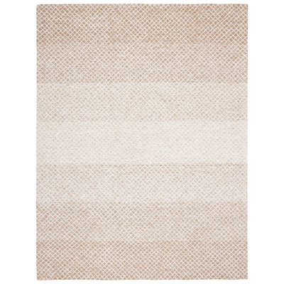 Micro-Loop Hand Tufted Wool And Cotton Geometric Rug