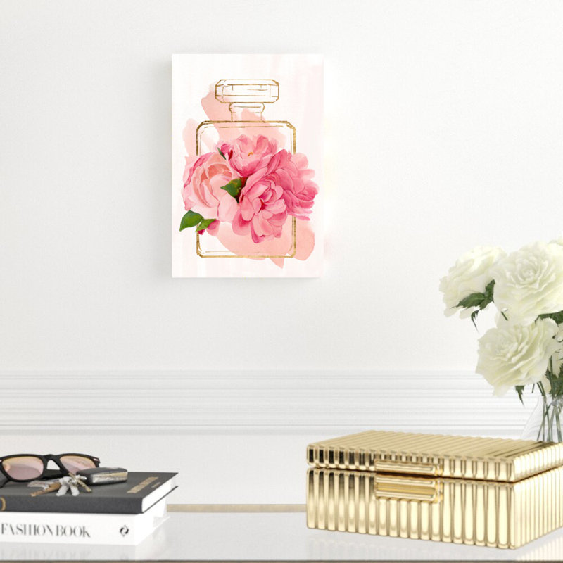 «Perfume Bloom II» par Annie Warren, reproduction sur toile tendue, H 12 po x l 8 po