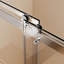 Porte de douche coulissante double sans cadre