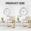 AKCISOT Atomic Horloge murale Horloge analogique de 10 pouces pour la cuisine intérieure - Horloge silencieuse à piles pour la chambre à coucher, le bureau, la salle de classe, le salon (argent)