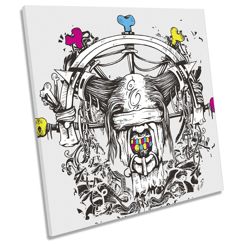 Steampunk Modern Character - Wrapped Canvas Art Prints, 40.6cm H x 40.6cm W x 2cm D