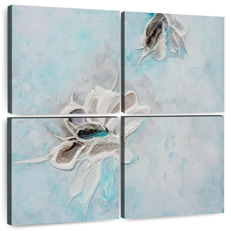 Dans la mer turquoise II, H 18 po x l 18 po