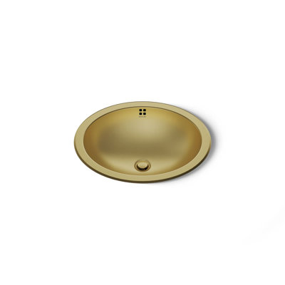 Bachata®20" Oval Drop-In/Undermount Bathroom Sink, No Overflow