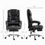 Chaise de bureau avec massage et repose-pieds inclinable - Un confort inégalé pour le travail et les loisirs toute la journée