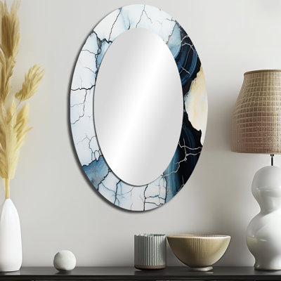 Décoration murale bleue en pierre Geode Minimalisme II - Noir