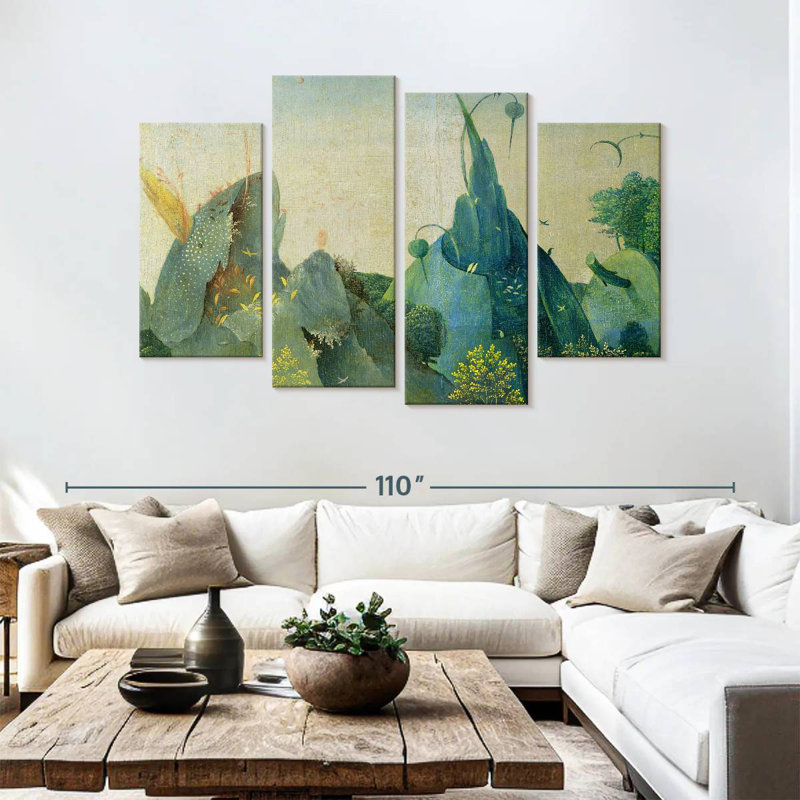Kelan, le jardin des délices terrestres II, H 54 po x l 84 po