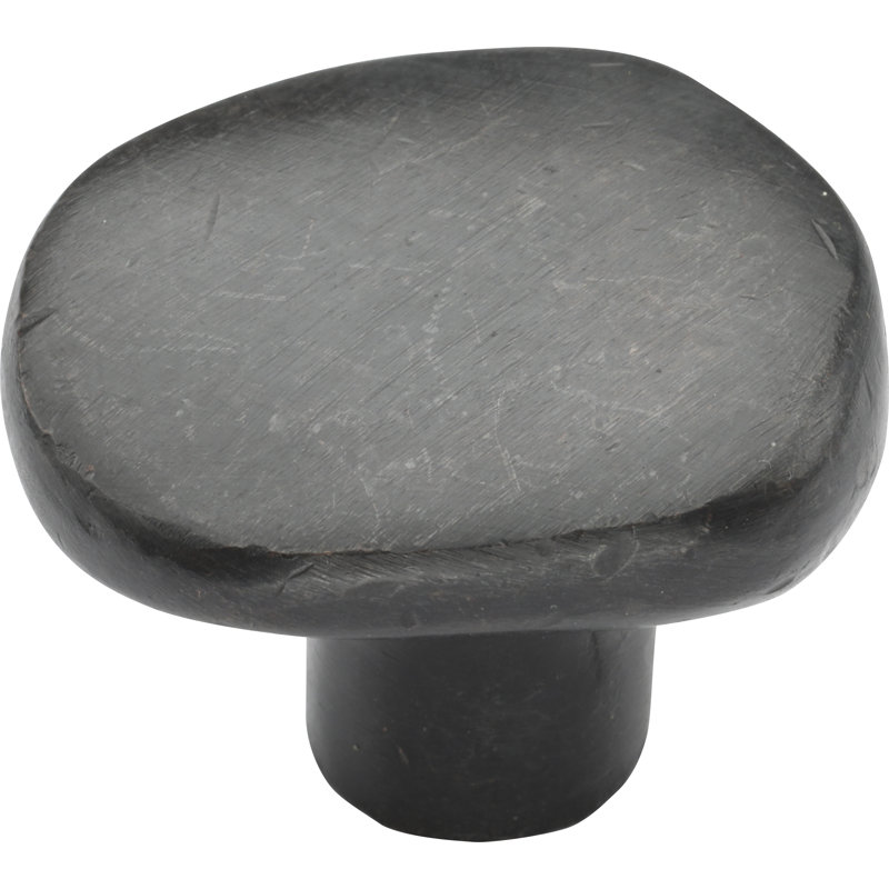 Organic Round Cabinet Knob, Dark Bronze