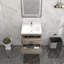 Ensemble de meuble-lavabo mural simple l 24 po Texola-88823374