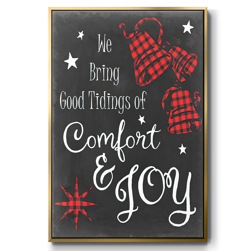 «Comfort And Joy In Red», reproduction sur toile encadrée, Or, H 37 po x l 25 po x P 1,5 po