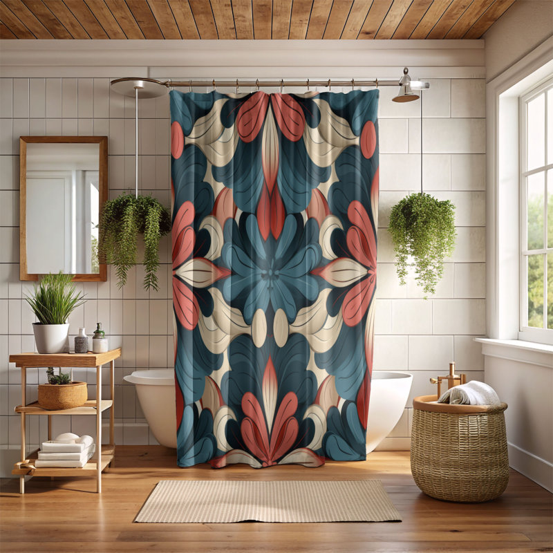 Artistic Chaos - Rideau de douche Premium, H 74 po x l 71 po