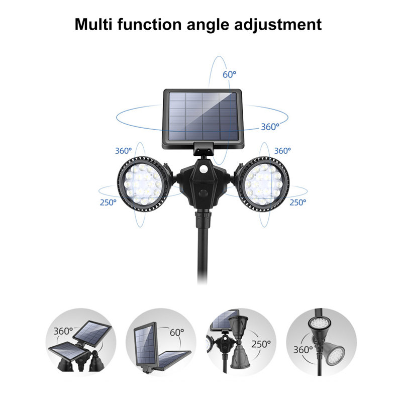 Projecteur à DEL noir intégré