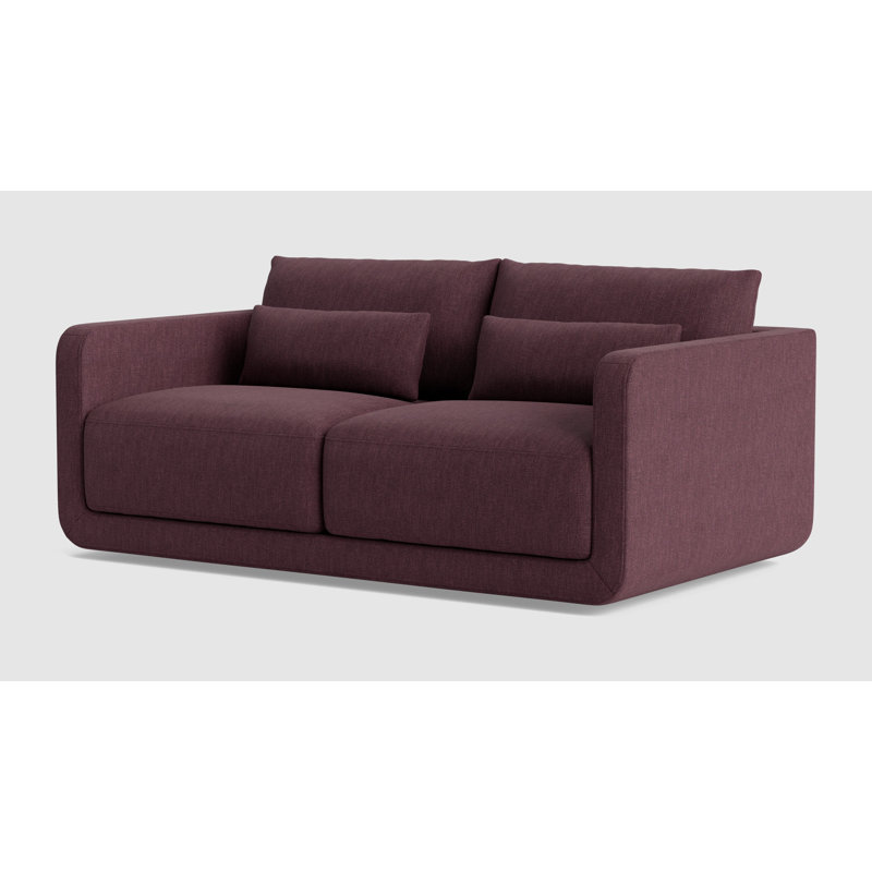 Eva Loveseat (70"), Performance Weave - Aubergine