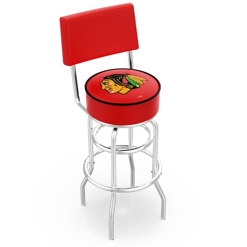 Tabouret tournant 25 "avec coussin NHL, Chicago Blackhawks - Red