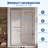 Shower Door 43-48 Inch Adjustable Width, 72 Inch Height x 1/4 Inch Tempered Glass, Black Frameless Sliding Bathroom Door, Sliver-129161519