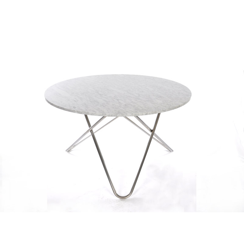 3 Legs Coffee Table, White, 72 x 80 x 80