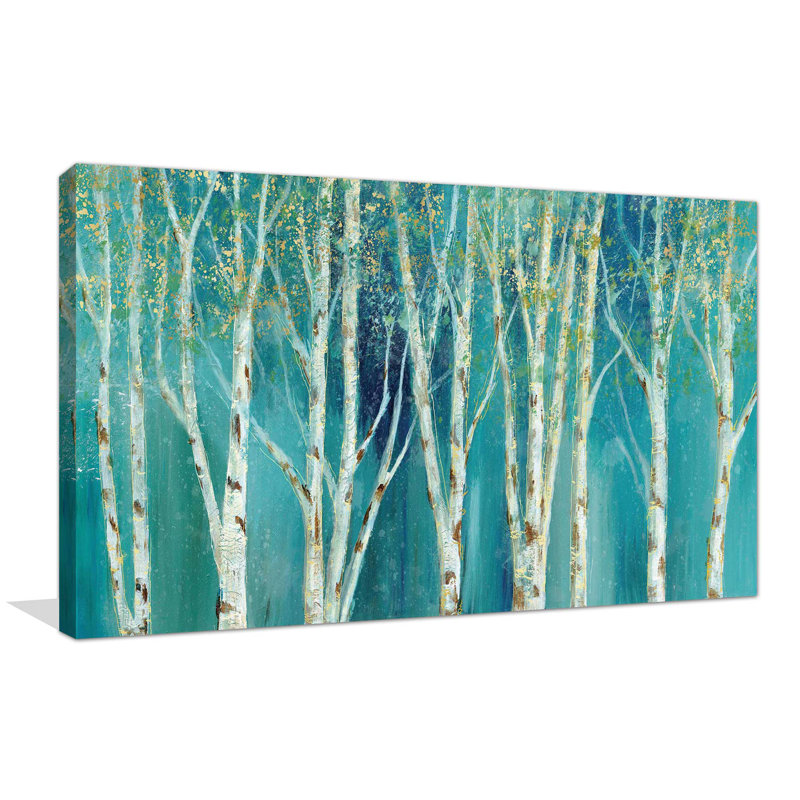 «Birch», reproduction de peinture acrylique, H 18 po x l 30 po x P 1 po, Toile tendue