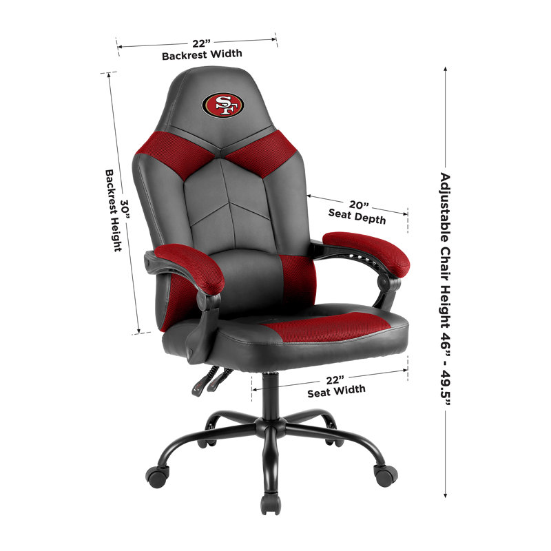 Executive Chair with Headrest, NFL San Francisco 49ers