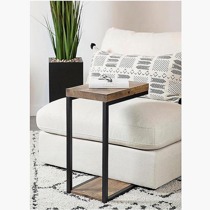 Table de collation noire et antique muscade, Brun
