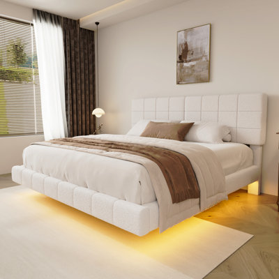 Lit flottant avec lumière Boucle, très grand