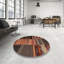 Tapis contemporain brun / gris / orange-729652270