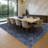  Ullin Floral Navy Sapphire Blue Runner Rug-71601390