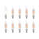 Mclellan 60 Watt Equivalent CA10 E12/Candelabra Dimmable 3000K LED Bulb