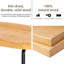 Tabouret de bar 26 po pour îlot de cuisine, selle rustique, tabourets sans dossier avec pieds en métal-118670891