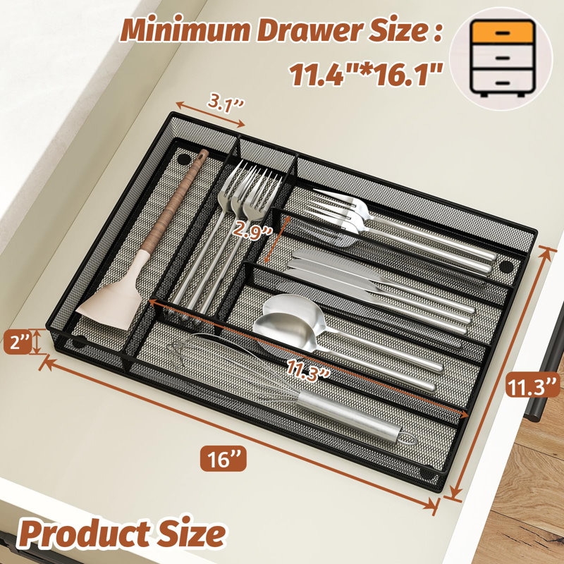 Grille en métal Silverware Organiser