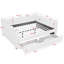 Lit de jour Cozy Gingham avec port USB et deux tiroirs de rangement-559607616