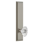 Grandeur Fifth Avenue Tall Plate Single Dummy with Biarritz Door Knob