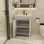 Meuble-lavabo autoportant avec porte et meuble-lavabo avec porte