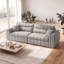 Canapé moderne rembourré avec coussins décoratifs pour salon, petit espace, sans compression-558142486