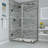 Bromley Semi-frameless Rectangle Hinged Shower Enclosure-93721610