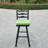 Aluminum 3-Piece Patio Bar Set with 30'' Round Bar Table-1942536317