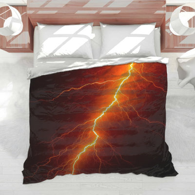 Bright Lightning Bolt Comforter