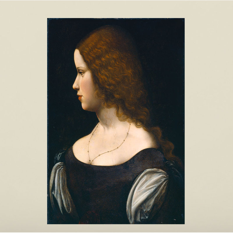 Portrait Of A Young Lady by Leonardo Da Vinci - Wrapped Canvas Print, 91cm H x 61cm W