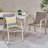Outdoor Modern Aluminum Dining Chair With Rope Seat (Set Of 2)-599016378