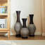 Vases et bocaux combinant salle à manger et 5,5 po avec présentoir de couloir et PVC brun et blanc