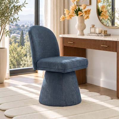 Chaise de coiffeuse rembourrée pivotante à 360°