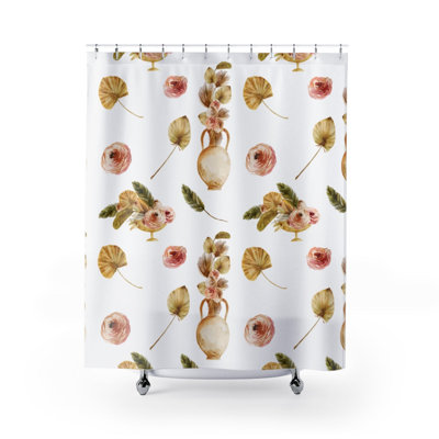 Rideau de douche simple Floral