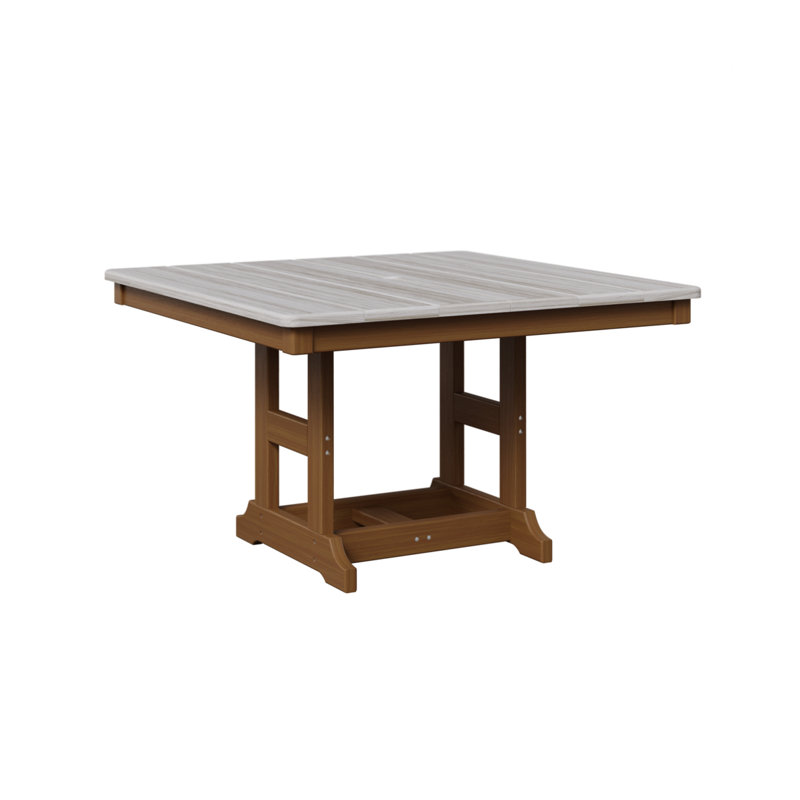 Table carrée berlinoise pour enfants 33 po Berlin, Coquille de mer, Teck naturel