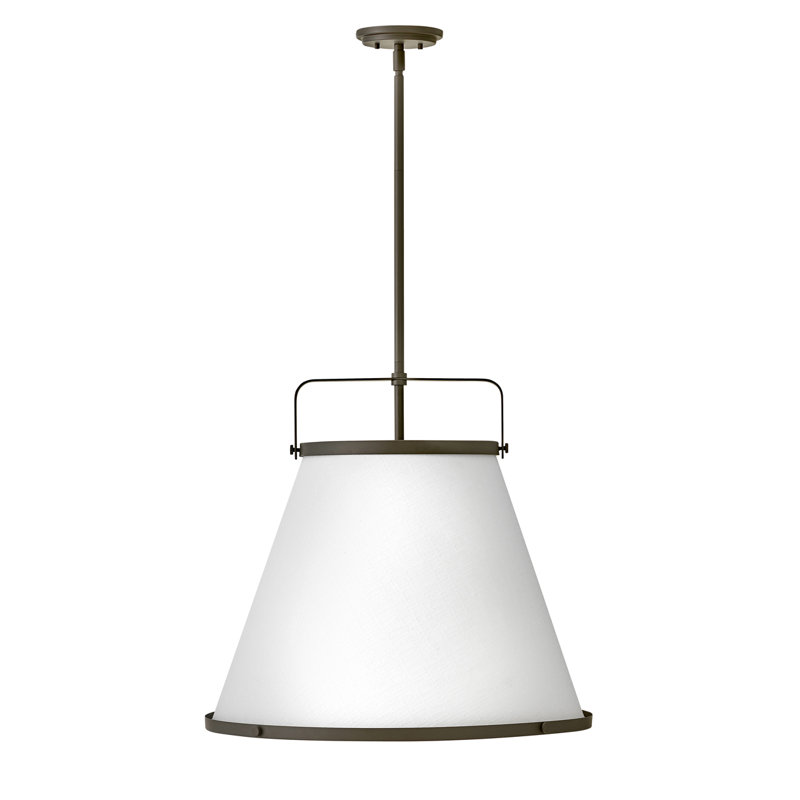Luminaire suspendu conique à 3 lumières Coco, Bronze huilé