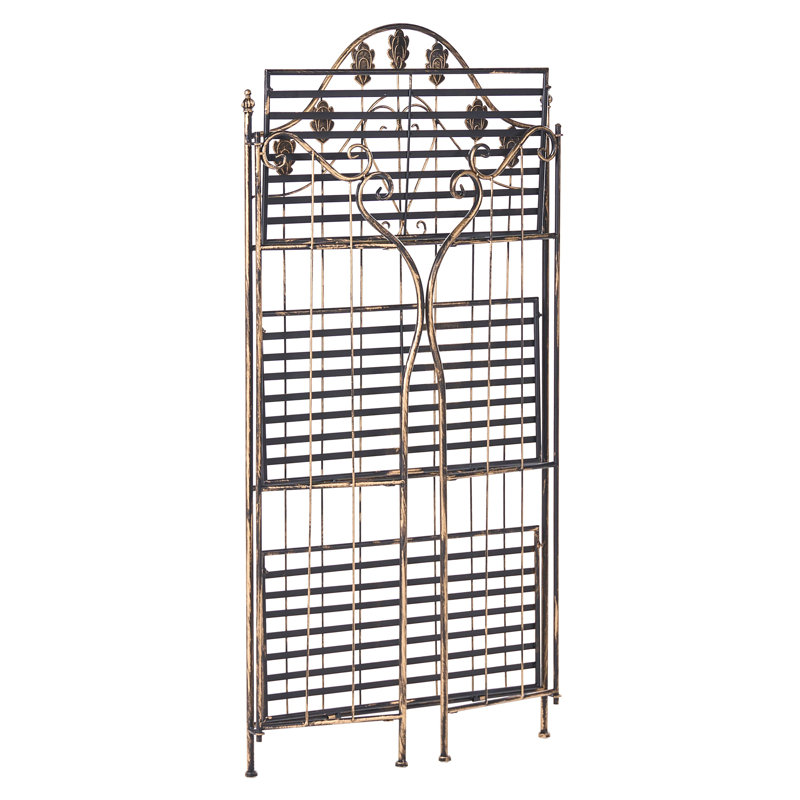 59cm W Iron Shelving Unit, Black