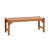 47.2'' W Solid Wood Outdoor Bench, Sloping Seat Patio Bench